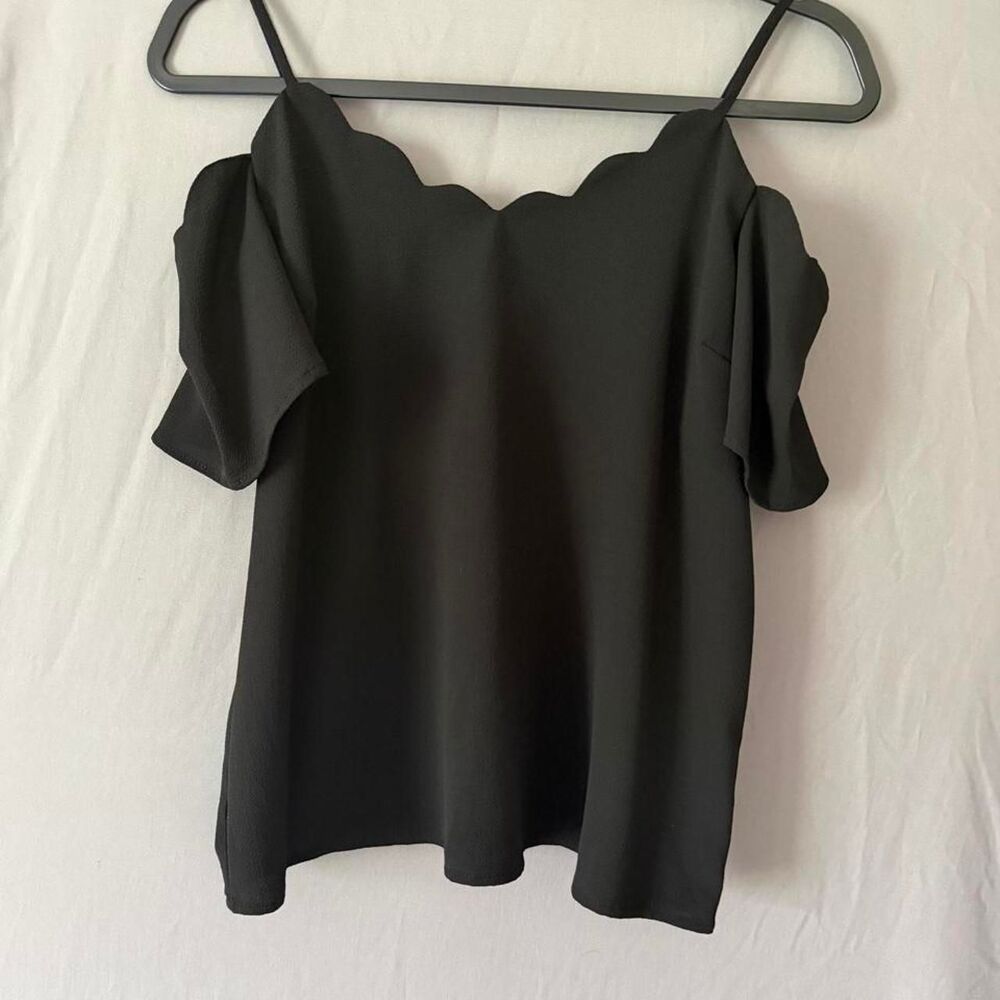 Monteau Women's Black and Grey Blouse